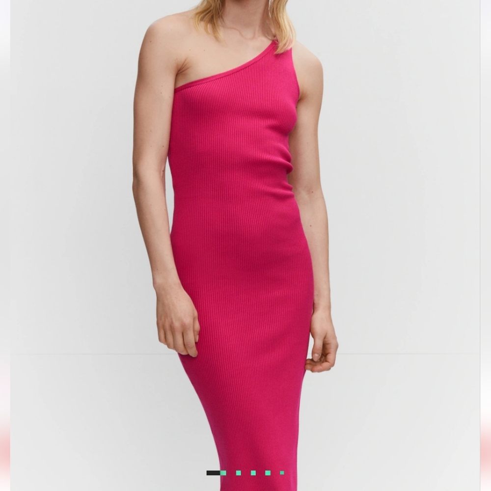 Mango Asymmetrical Dress With Slit NWT